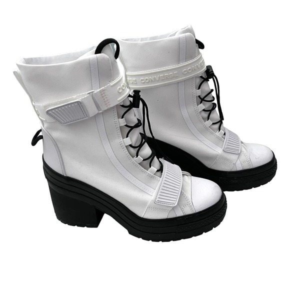Converse Chuck Taylor All Star GR82 XX-HI High Heel Boots White/Black Size 8.5 - Picture 10 of 10